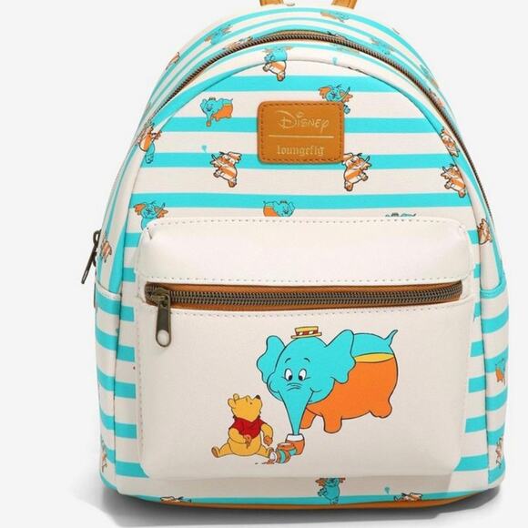 Loungefly Disney Winnie The Pooh Heffalump Stripe Mini Backpack - Picture 1 of 15